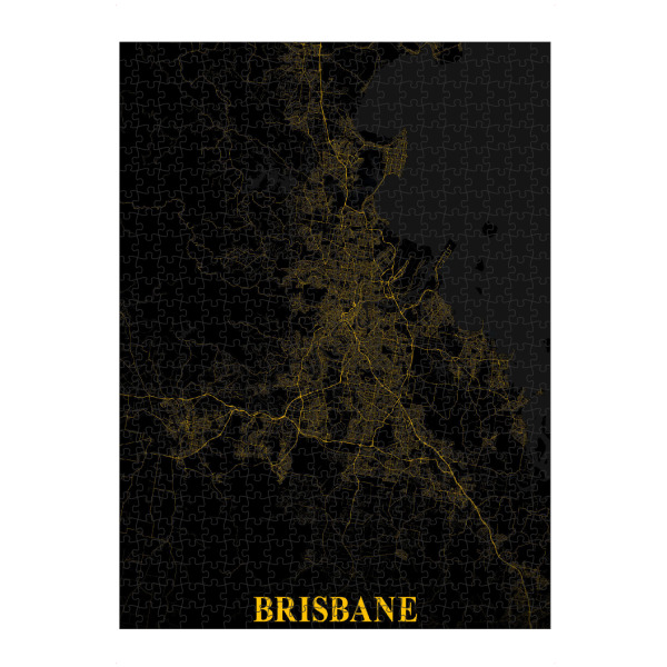 artboxONE Puzzle "City Map von Brisbane" artboxONE - Städte / Weitere,Kartografie