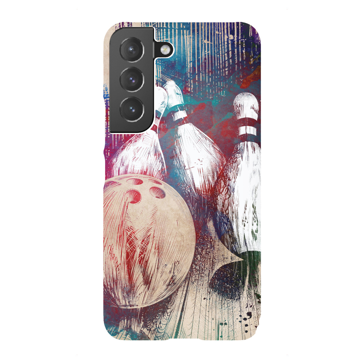 Samsung Galaxy "Bowling Sportkunst A" Premium-Case Handyhülle artboxONE