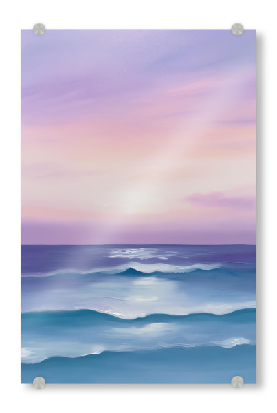 Acrylglasbild "Ozeanträume Pastel" artboxONE - Natur,Abstrakt,Reise / Strand und Meer