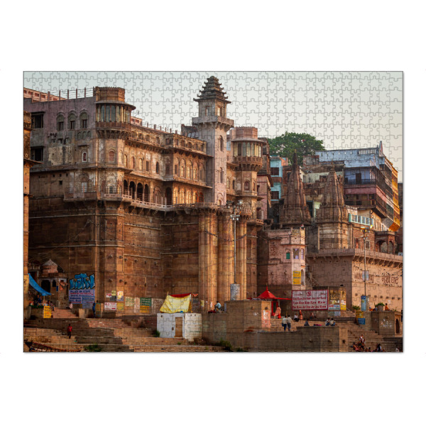 Puzzle Ravensburger "Varanasi am Ganges" artboxONE - Architektur,Reise / Asien