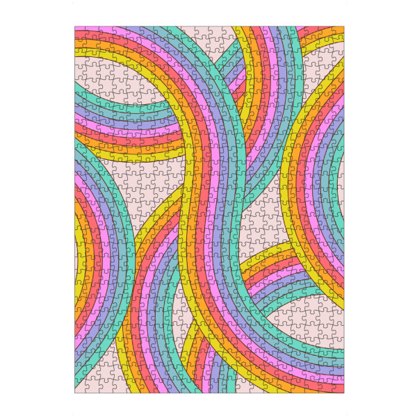 artboxONE Puzzle "Regenbogenstreifen" artboxONE - Abstrakt - Regenbogen,Abstrakt,Bunt,Stolz,Stolzmonat,Lustig - Bild regenbogen