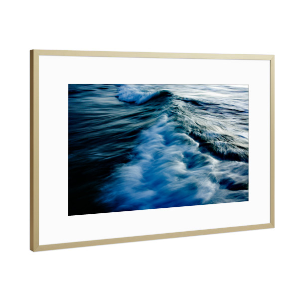 Poster mit Rahmen Gold "The Uniqueness of Waves (45)" artboxONE - Natur,Abstrakt,Reise / Strand und Meer,Reise / Länder,Für Mama