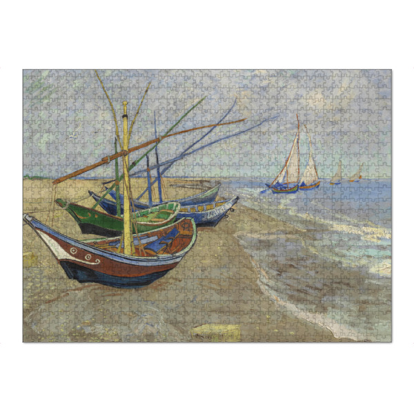 Puzzle Ravensburger "Van Gogh - Boote in Les Saintes" artboxONE - Natur,Abstrakt,Reise / Strand und Meer