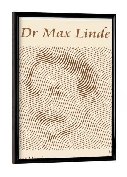 Poster mit schwarzem Rahmen "Dr. Max Linde – Edvard Munch" artboxONE - Abstrakt,Männer
