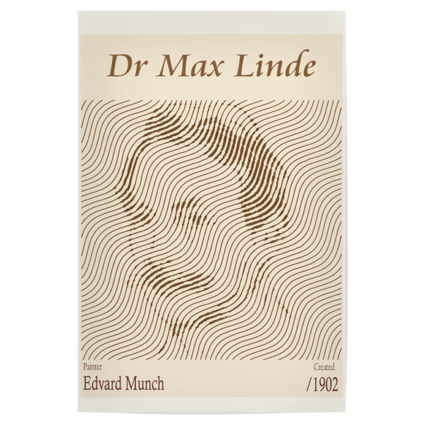 Poster "Dr. Max Linde – Edvard Munch" artboxONE - Abstrakt,Männer