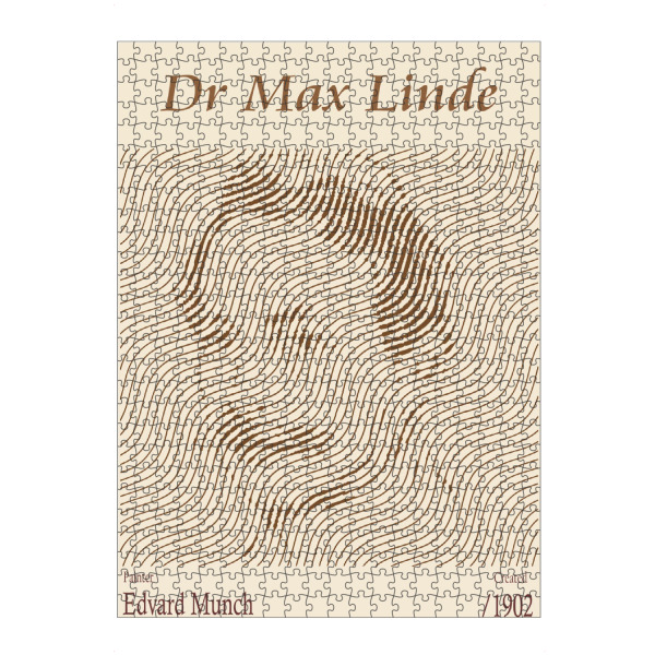 Puzzle Ravensburger "Dr. Max Linde – Edvard Munch" artboxONE - Abstrakt,Männer