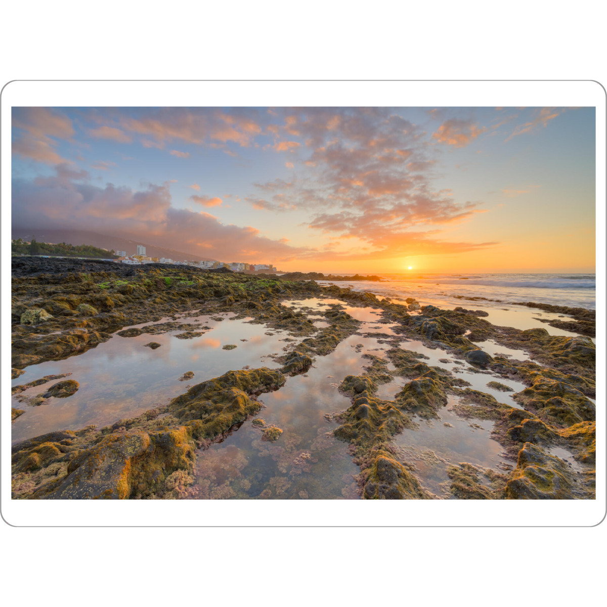 Tischset "In Puerto de la Cruz auf Teneriffa" artboxONE - Natur,Reise,Reise / Strand und Meer