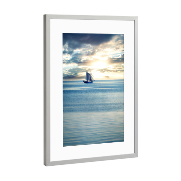 Poster mit Rahmen Silber "Schiff Ahoi" artboxONE - Natur,Reise,Reise / Strand und Meer