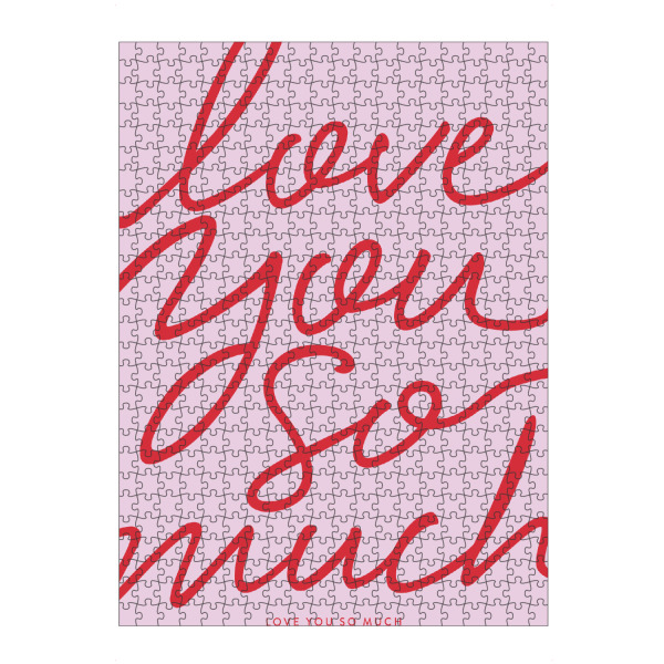 artboxONE Puzzle "Ich liebe dich so sehr" artboxONE - Typografie,Menschen,Liebe,Für Mama,Für Papa
