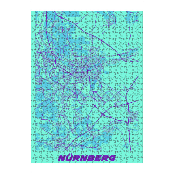 Puzzle Ravensburger "Nürnberg Bayern" artboxONE - Städte / Weitere,Kartografie