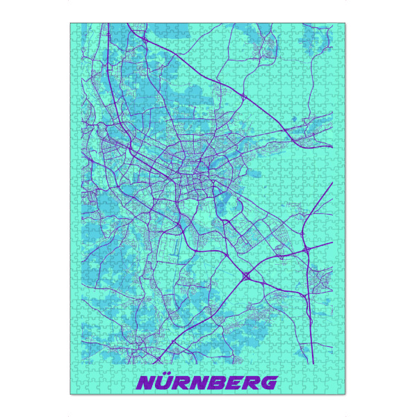 Puzzle Ravensburger "Nürnberg Bayern" artboxONE - Städte / Weitere,Kartografie