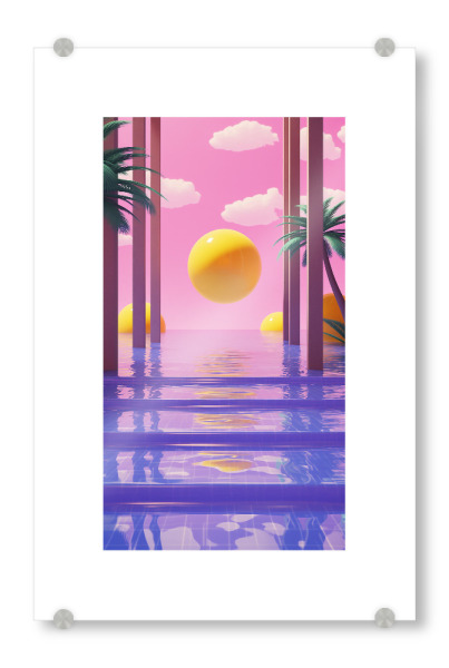 Acrylglasbild "Malou Studio-Pool Illusion Duo" artboxONE - Reise,Architektur,Arcadia