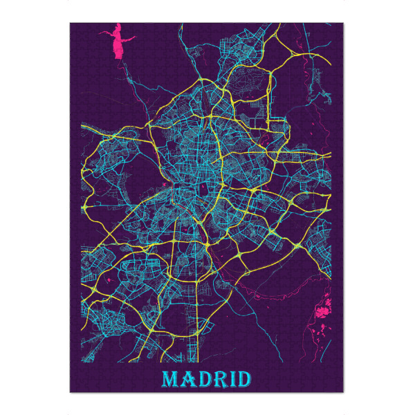 Puzzle Ravensburger "City Madrid" artboxONE - Städte / Weitere,Kartografie