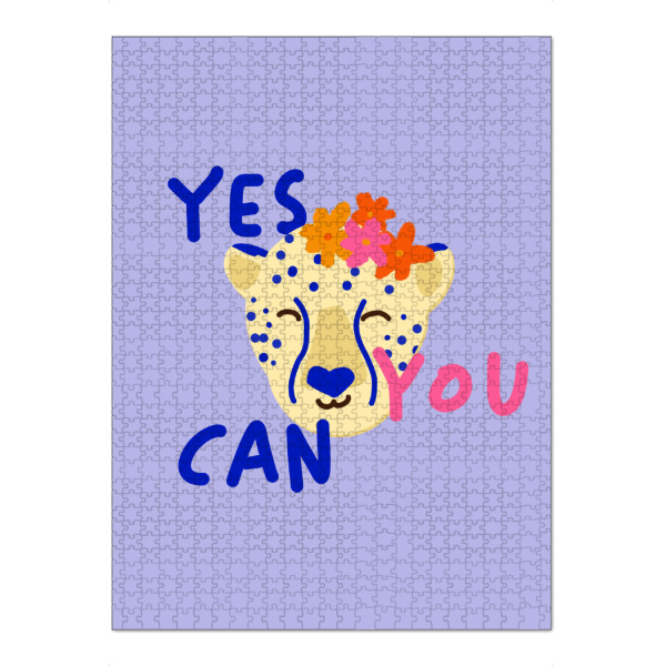 Puzzle Ravensburger "Yes You Can Gepard" artboxONE - Tiere