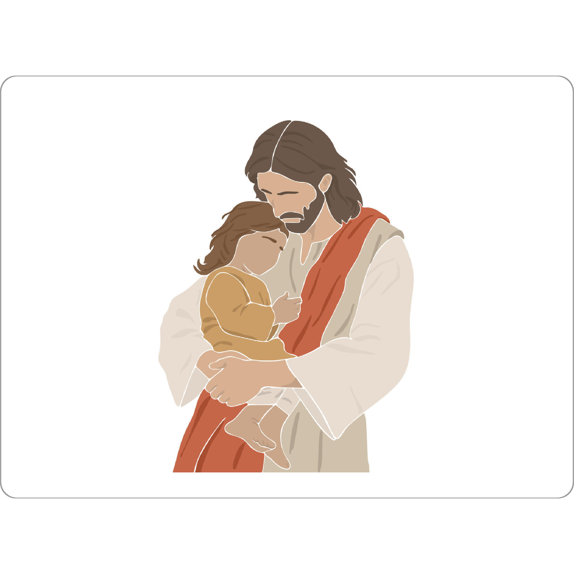 Tischset "Jesus mit einem Kind im Arm" artboxONE - Menschen