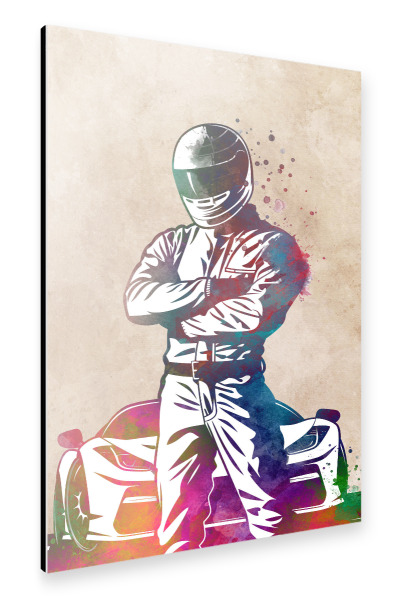 Alu-Dibond "Autos Rennsport Kunst G" 75x50 cm artboxONE