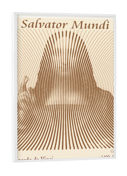 Poster mit weißem Rahmen "Salvator Mundi" artboxONE - Abstrakt,Menschen,Männer