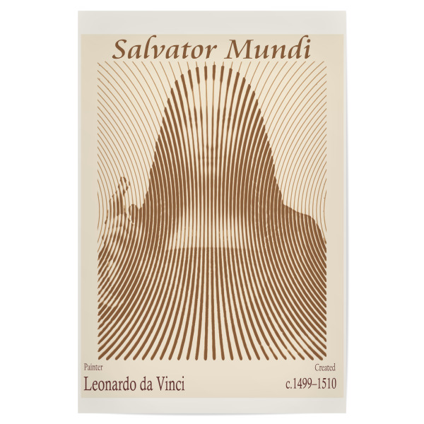 Poster 30x20 cm "Salvator Mundi" artboxONE - Abstrakt,Menschen,Männer