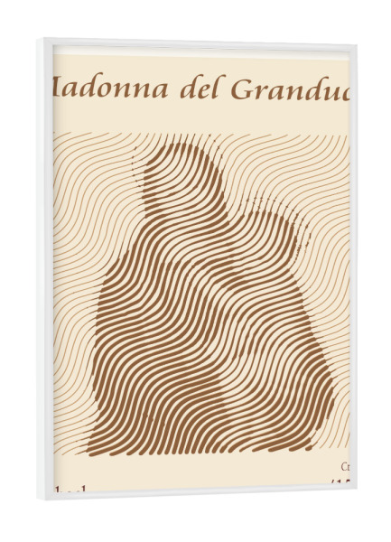 Poster mit weißem Rahmen "Madonna del Granduca – Raffael" artboxONE - Abstrakt,Menschen