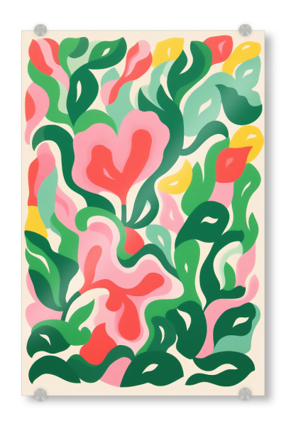 Acrylglasbild "Blumenformen" artboxONE - Natur,Floral,Abstrakt
