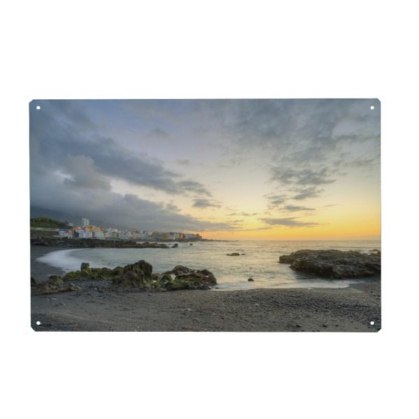 Metall Poster "Playa Jardin in Puerto de la Cruz" artboxONE - Natur,Reise,Reise / Strand und Meer