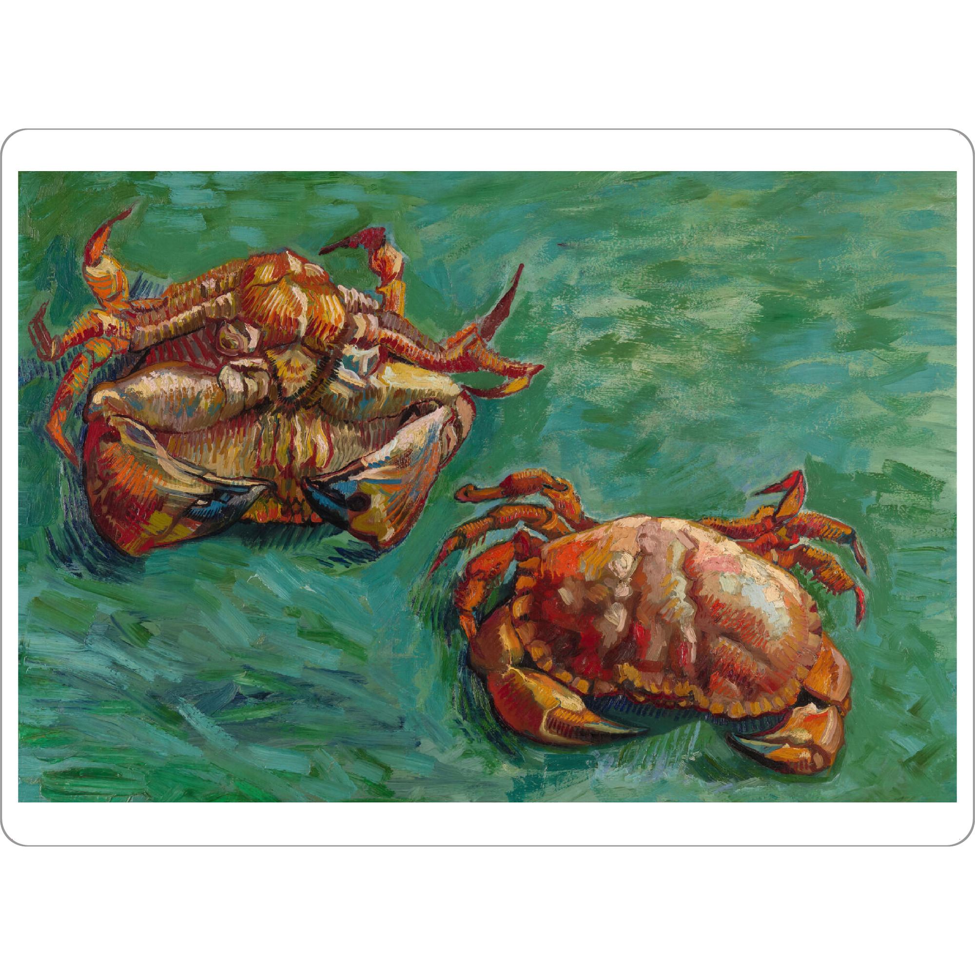 Tischset "Zwei Krebse - Vincent van Gohg" artboxONE - Natur,Tiere,Abstrakt