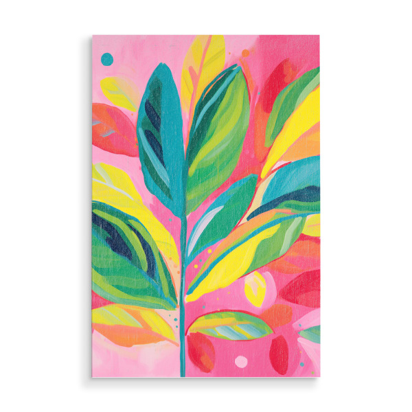 Holzbild "Bunte Pflanzenpracht" artboxONE - Natur,Floral,Abstrakt