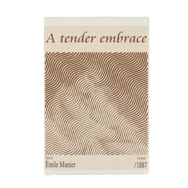 Holzbild "Eine zärtliche Umarmung" artboxONE - Abstrakt