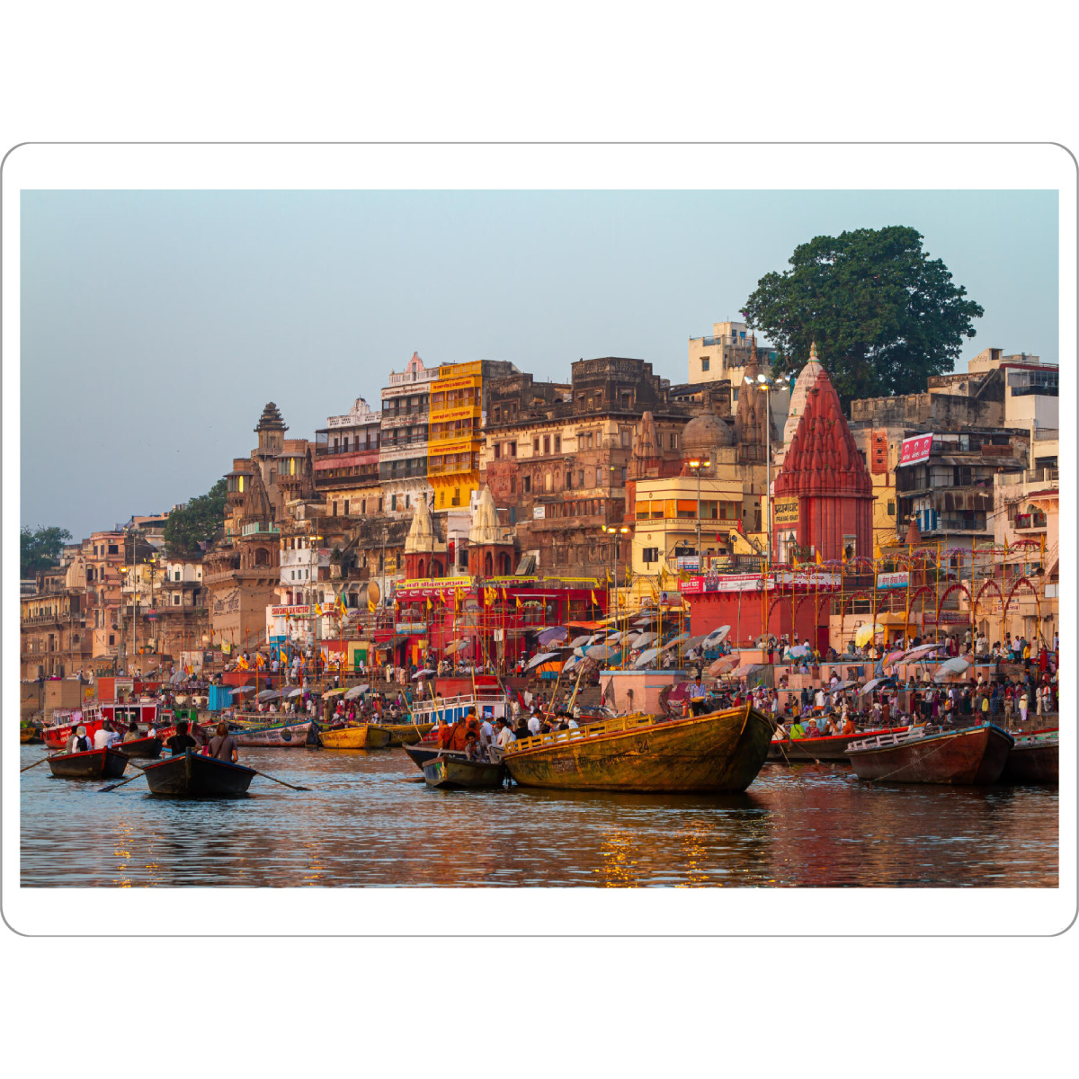 Tischset "Auf dem Ganges in Varanasi" artboxONE - Architektur,Reise / Asien