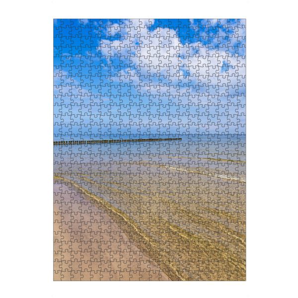 Puzzle Ravensburger "Buhne am Strand von Ückeritz" artboxONE - Natur,Reise,Reise / Strand und Meer