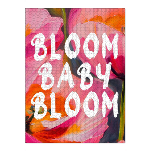 Puzzle Ravensburger "Bloom - Baby - Bloom" artboxONE - Typografie,Floral,Für Kinder,Liebe