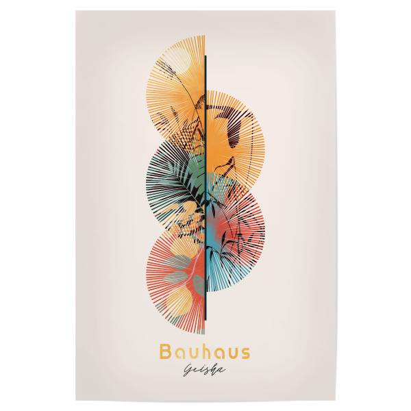 Poster 30x20 cm "Bauhaus - Geisha" artboxONE - Natur,Abstrakt,Geometrie