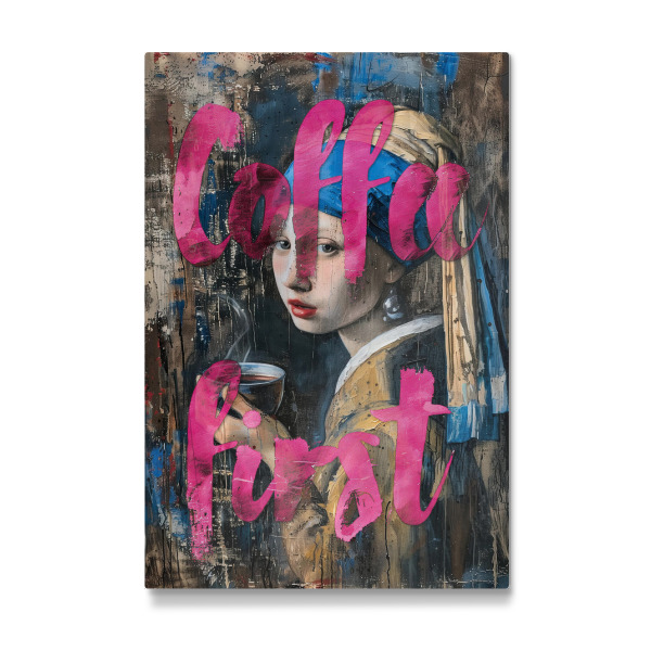 Galerie-Print "Coffee first x Vermeer" 30x20 cm artboxONE
