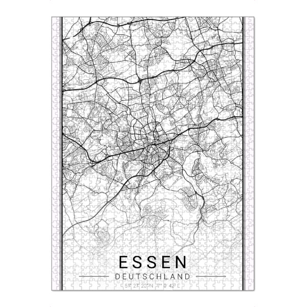 Puzzle Ravensburger "City Map Essen" artboxONE - Städte / Weitere,Kartografie