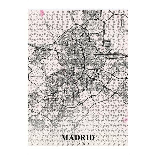 Puzzle Ravensburger "Map Madrid" artboxONE - Städte / Weitere,Kartografie