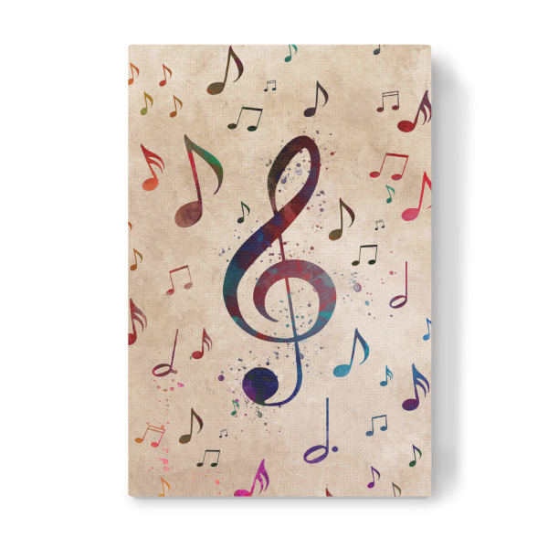 Leinwandbild "Musikalische Notationskunst A" artboxONE - Musik - Musik,Notation,Notenschrift,Notizen,Grafik
