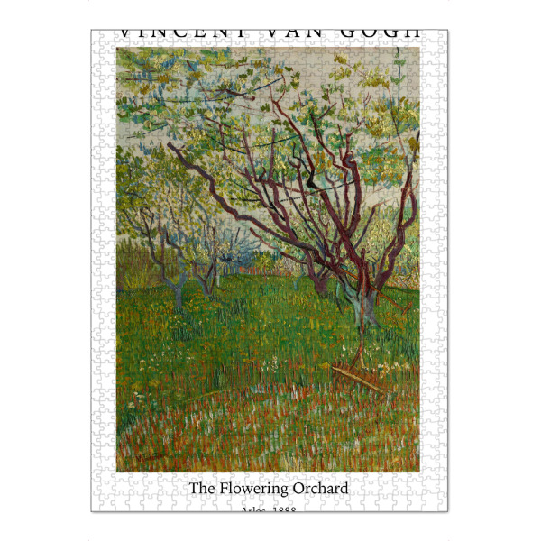 Puzzle Ravensburger "Van Gogh Der blühende Obstgarten" artboxONE - Typografie,Natur,Floral