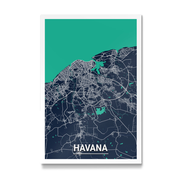 Galerie-Print "Havanna Map" 30x20 cm artboxONE