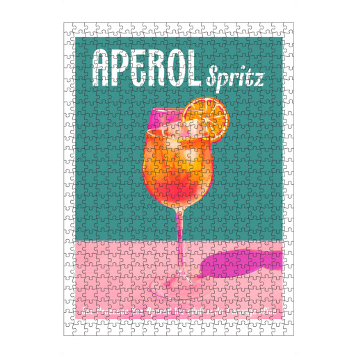 Painting Aperol Spritz Cocktail