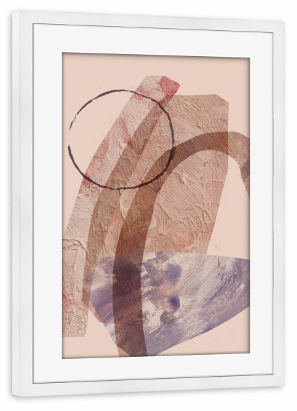 Poster mit Rahmen weiß "Aethera" artboxONE - Abstrakt,Geometrie,Für Mama