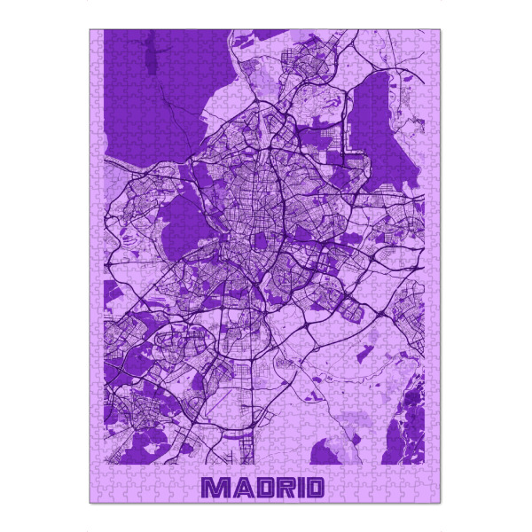 Puzzle Ravensburger "City Map Madrid" artboxONE - Städte / Weitere,Kartografie
