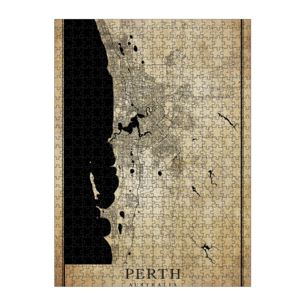 artboxONE Puzzle "Perth Vintage City" artboxONE - Städte / Weitere,Kartografie