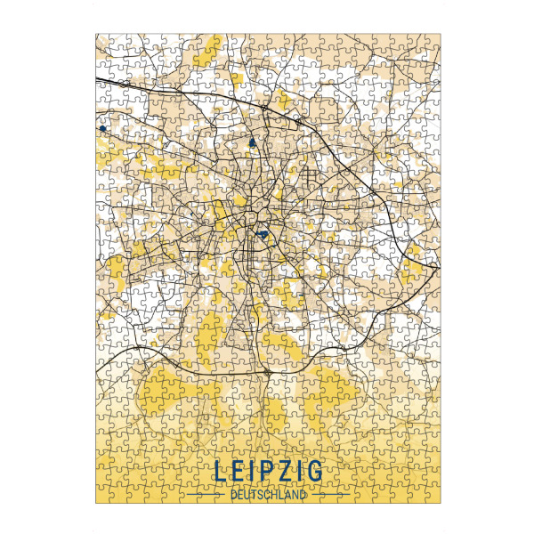 Puzzle Ravensburger "Stadt Leipzig Sachsen" artboxONE - Städte / Weitere,Kartografie