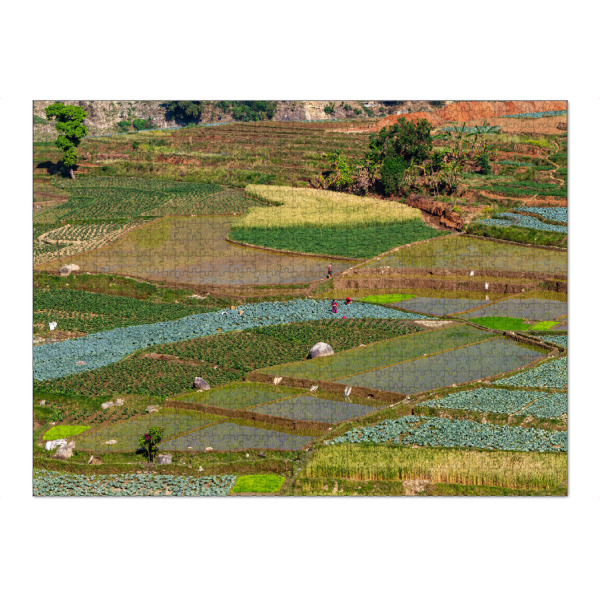 Puzzle Ravensburger "Landwirtschaft in Nepal" artboxONE - Natur,Reise / Asien - Nepal,Landwirtschaft,Landschaft,Natur,Felder,Himalaya - Bild nepal