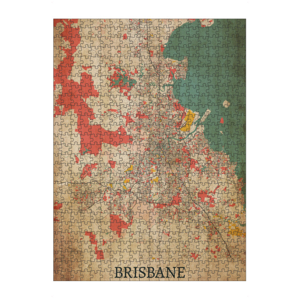 artboxONE Puzzle "Retro Map Brisbane" artboxONE - Städte / Weitere,Kartografie