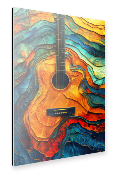 Alu-Dibond "Gitarrenmusikinstrumentenkunst E" 30x20 cm artboxONE