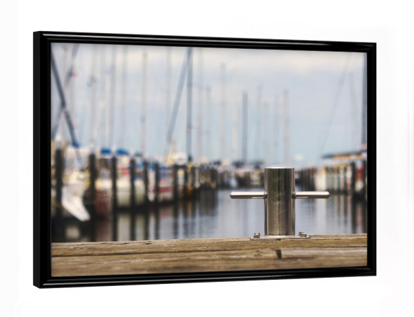 Poster mit schwarzem Rahmen "Ankerplatz" artboxONE - Natur,Reise,Reise / Strand und Meer,Sport