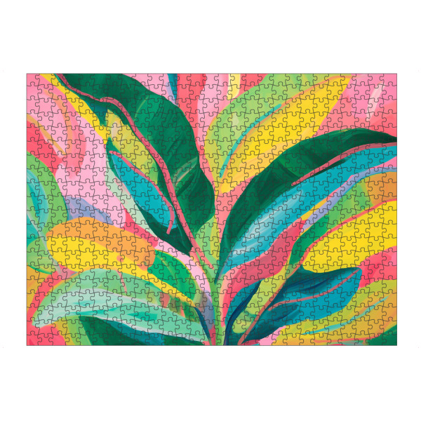 artboxONE Puzzle "Bunte Jungle Pflanze" artboxONE - Natur,Floral,Abstrakt