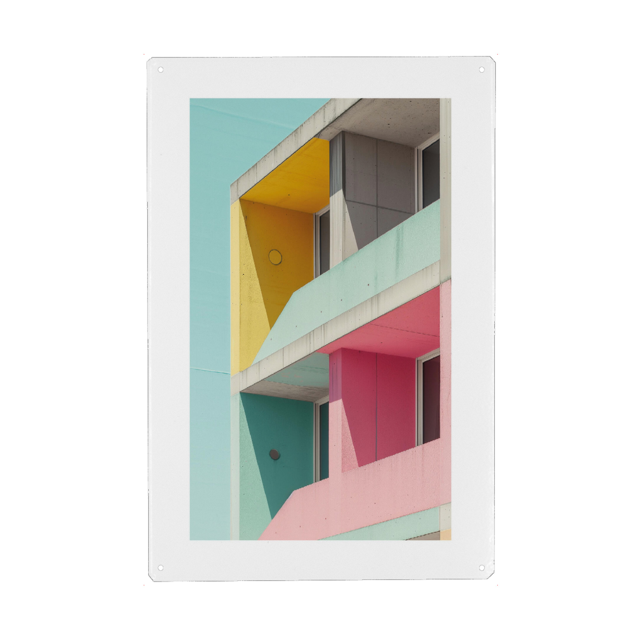 Metall Poster "Malou Studio-Architecture Quattro" artboxONE - Städte,Reise,Architektur