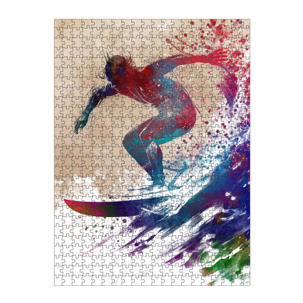 Puzzle Ravensburger "Surfersportkunst D" artboxONE - Sport,Sport / Sommerspiele - Sport,Surfer,Surfen,Schwimmen,Wassersport,Grafik - Bild sport